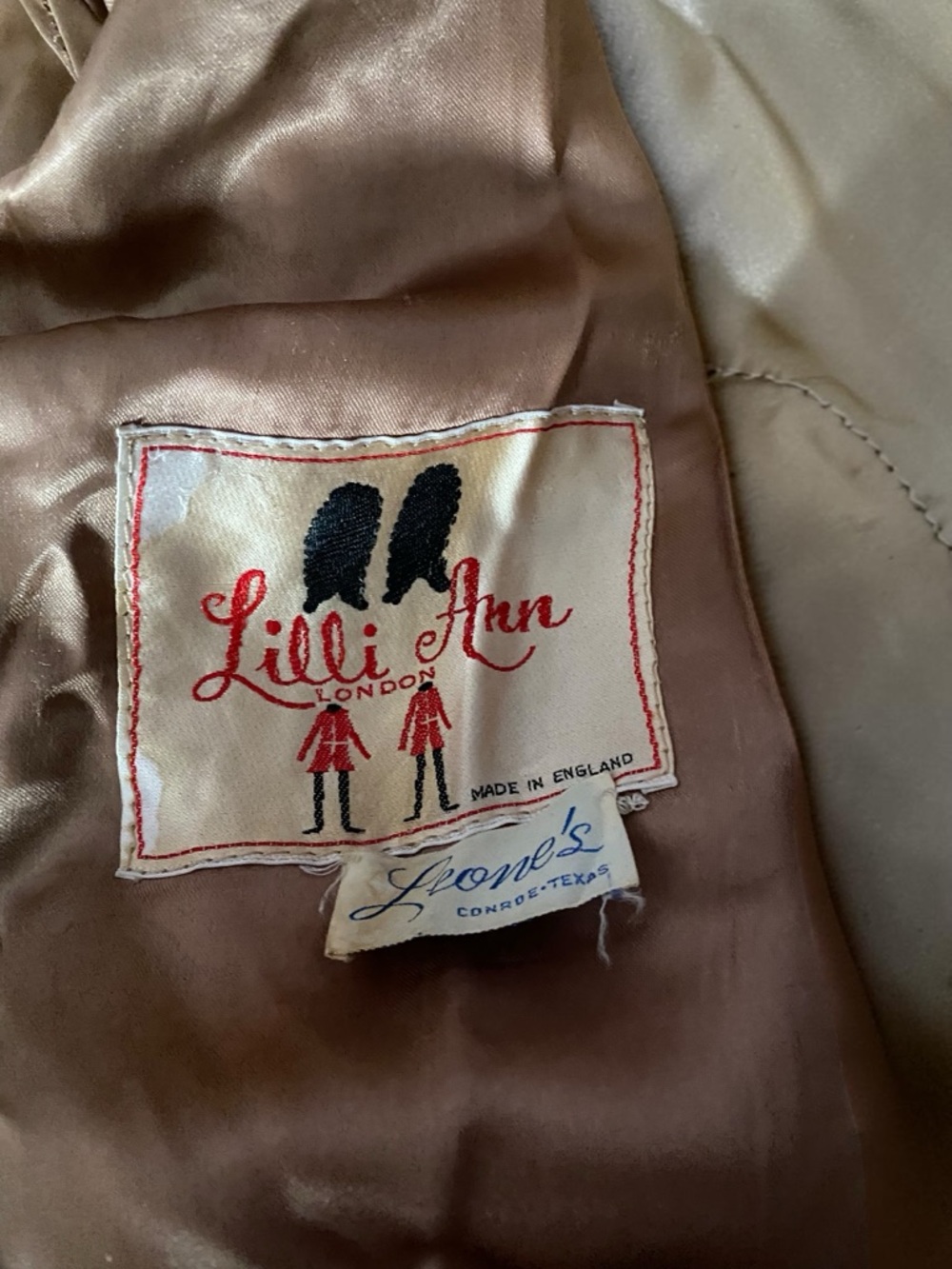 Women's Lilli Ann faux fur Trimmed Coat in Camel XS - Picture 6 of 10